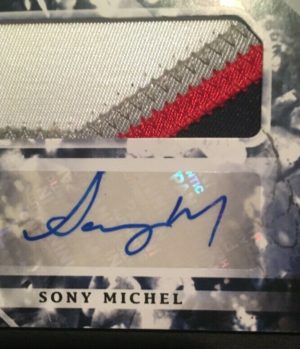 2018 Origins SONY MICHEL 4-Color Patch RPA Rookie RC Auto Patriots SUPER BOWL MT - Image 3