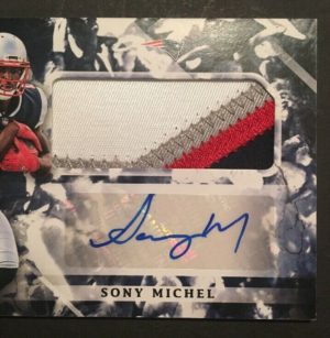 2018 Origins SONY MICHEL 4-Color Patch RPA Rookie RC Auto Patriots SUPER BOWL MT - Image 5