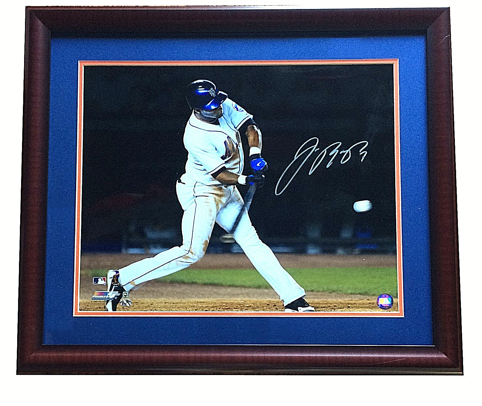 Jose Reyes Signed 16×20 action photo framed MINT autograph NY Mets MLB holo COA