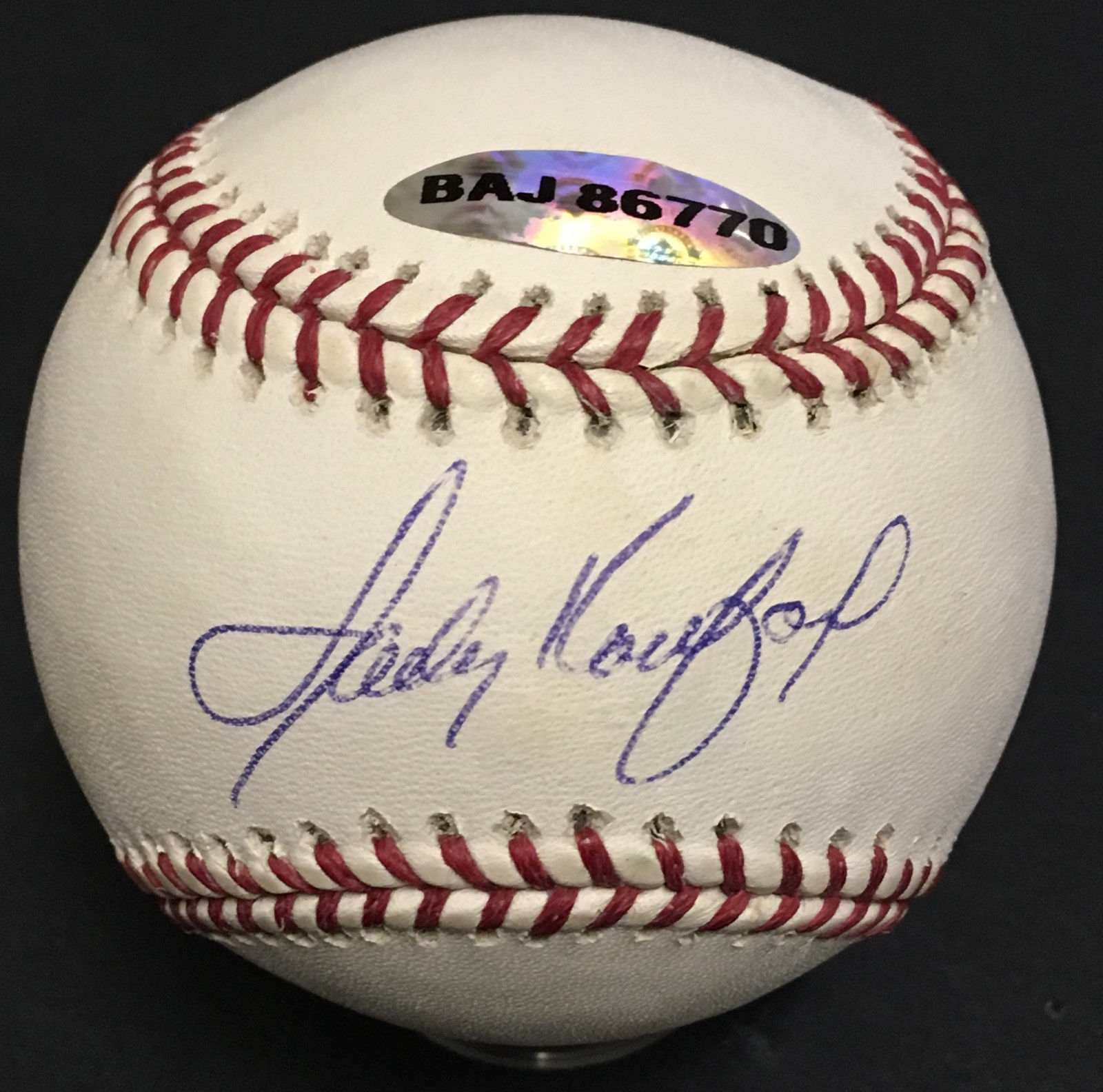 Sandy Koufax signed Official MLB holo Baseball mint autograph Upper Deck UDA COA