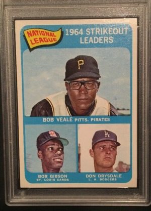 1965 Topps N.l Strikeout Leaders #12 PSA 7.5 Nm + MInt Centered Sharp Bob Gibson - Image 2