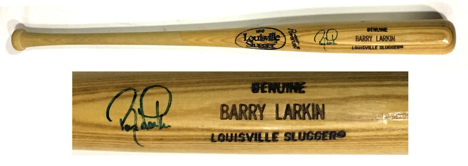 Barry Larkin Reds signed LS Pro model baseball bat autograph HOF PSA/DNA COA