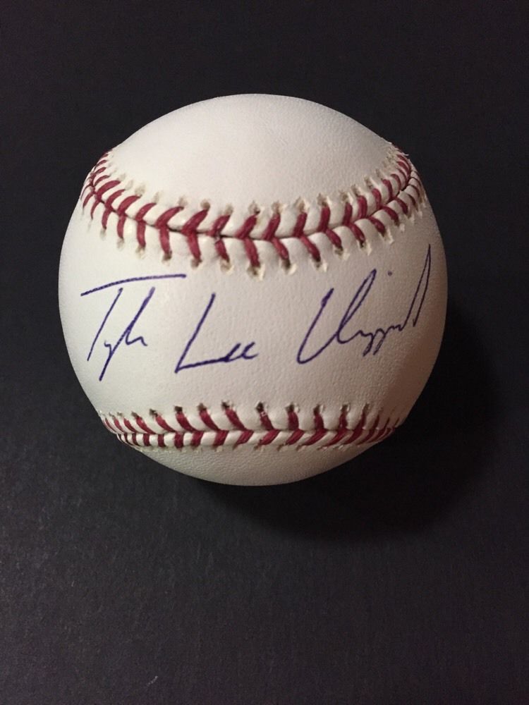 Tyler Lee Clippard Signed Full Name OML Baseball New York Mets  ELITE Holo Auto