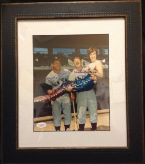 Mickey Mantle /  Whitey Ford Signed Mermaid 8x10 Framed Photo autograph JSA COA