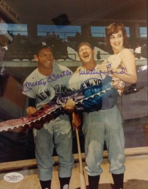 Mickey Mantle /  Whitey Ford Signed Mermaid 8x10 Framed Photo autograph JSA COA - Image 2