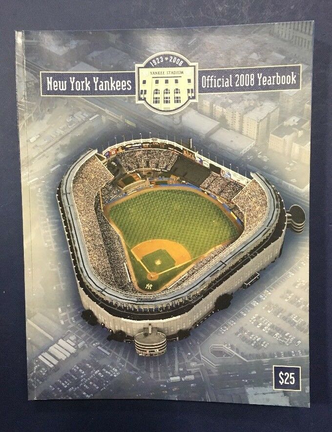 New York Yankees 2008 Official Yearbook 312 Pages Thick Final Season Derek Jeter