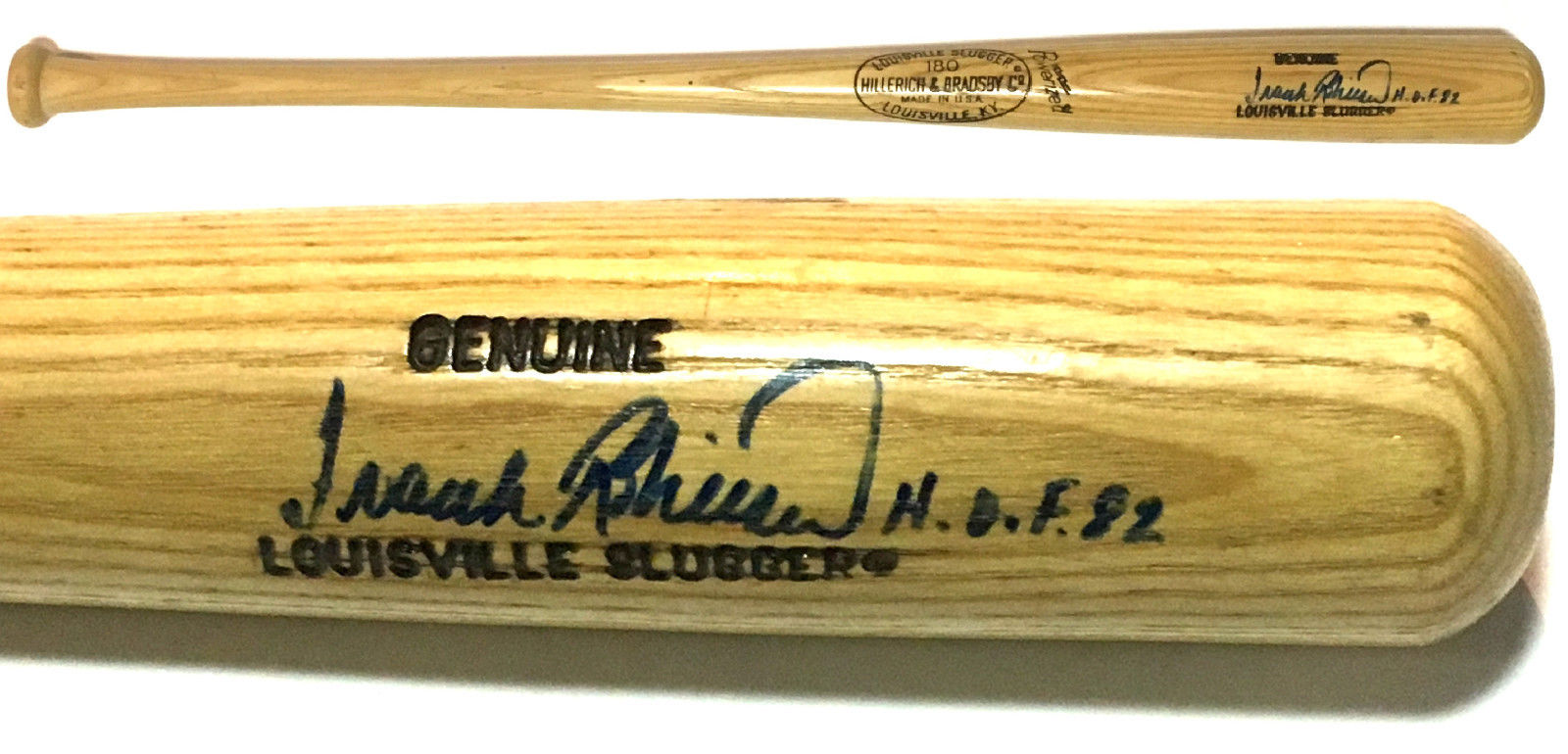 Frank Robinson Orioles Signed LS baseball bat INS HOF 82 Autograph PSA/DNA COA