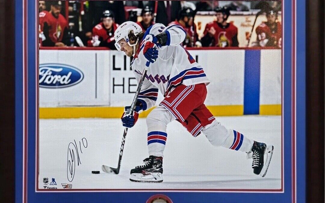 Artemi Panarin Signed 16×20 Framed Photo NY Rangers #10 Autograph Fanatics COA