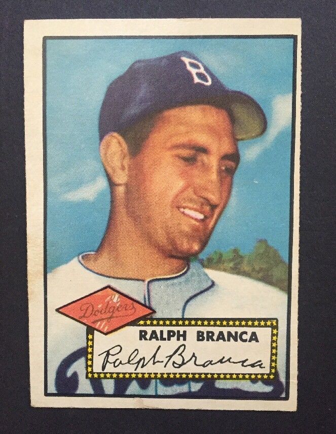 1952 Topps  #274 Ralph Branca Brooklyn Dodgers Ex Sharp Slight Corner Indent