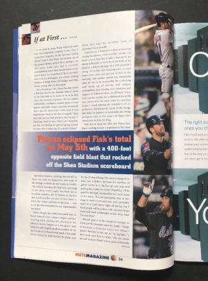 2004 Mike Piazza Makes History 352 Hr Mets Magazine Program Rare - Image 5