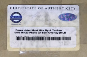 Derek Jeter Yankees Signed 16x20 photo framed Mint autograph Steiner COA - Image 4
