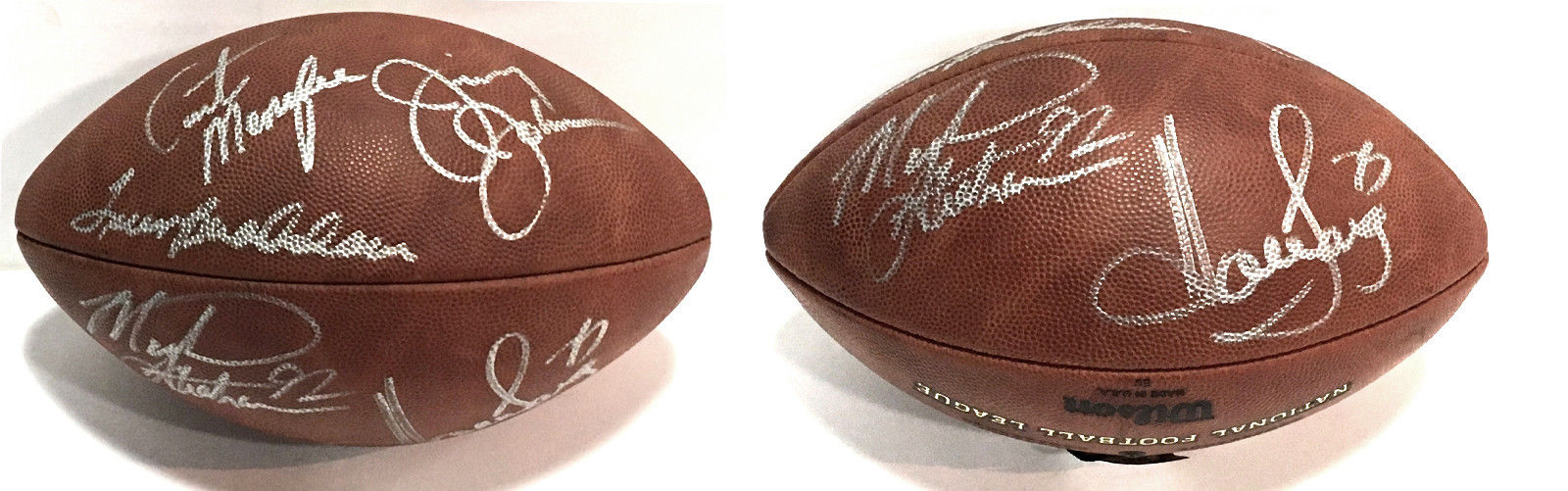 Fox NFL Sunday signed 5 auto Pro Football Terry Bradshaw Michael Strahan PSA LOA