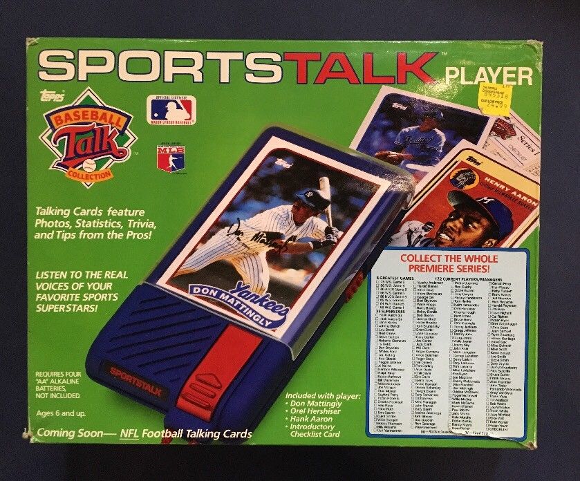 1989 Topps Sports Talk Player New Box Factory Sealed 4 Sound Cards Aaron Ryan