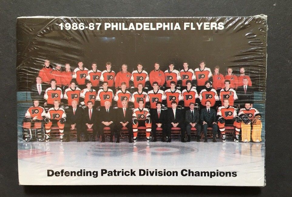 Philadelphia  FLYERS Postcard Team Set   1986-87 NHL Hockey Mint Sealed Cards