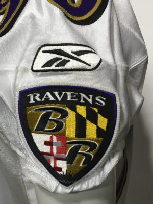 Trevor Pryce signed game used 2008 Ravens Jersey Autograph INS CBM COA 1/1 - Image 5