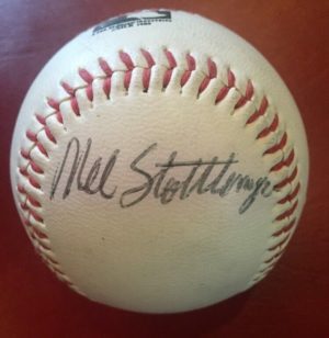 1986 NY Mets Logo Baseball Signed Mookie Wilson Mel Stottlymyre Cbm Holo COA