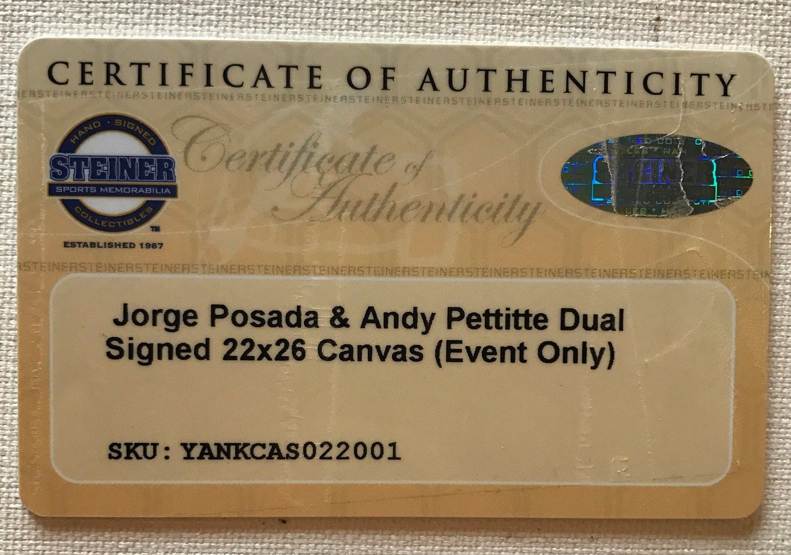 Lids Jorge Posada New York Yankees Fanatics Authentic Autographed