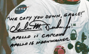 Charles M Duke Jr Astronaut signed 8x10 photo ins Apollo framed auto CBM COA - Image 2