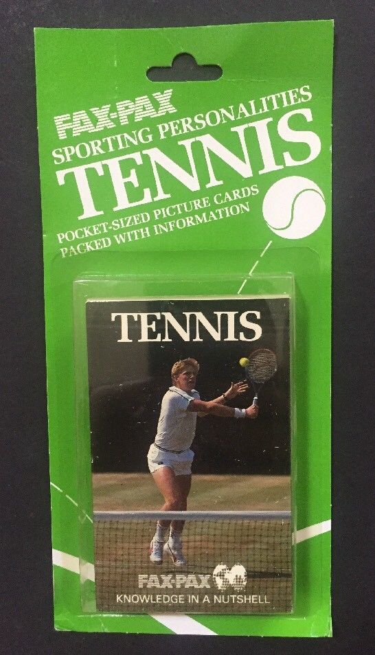 Fax Pax Tennis Card Set 38 Cards Factory Sealed New McEnroe Connors Free Ship