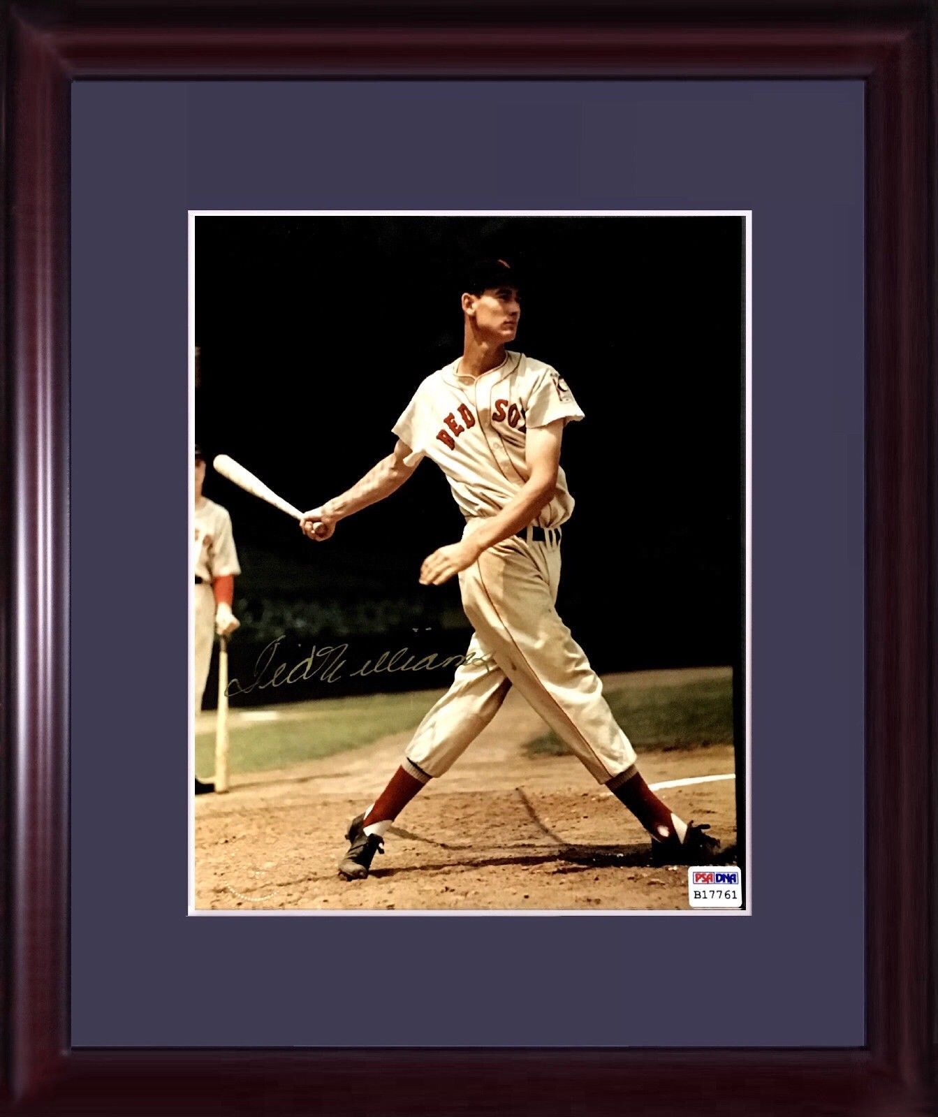 Ted Williams signed 8x10 Arthur Griffin 1939 Seal photo framed autograph  HOF PSA - Cardboard Memories