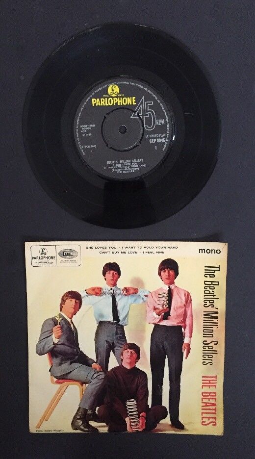 THE BEATLES MILLION SELLERS 45 EP UK PRESSING WITH PICTURE SLEEVE NM Clean
