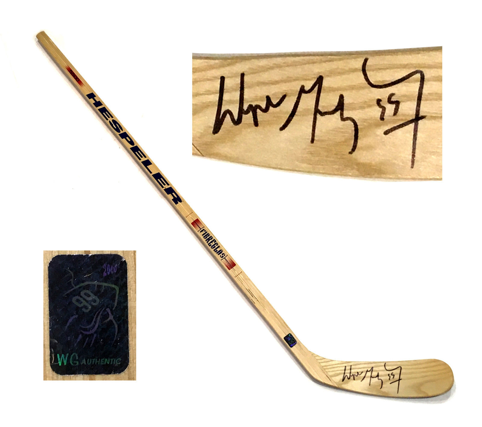 Wayne Gretzky Los Angeles Kings White Titan Game Used Stick