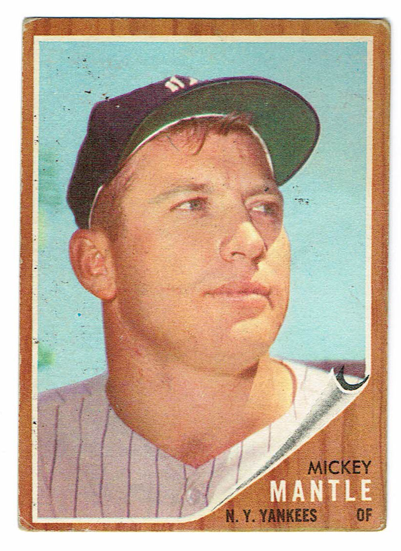1962 Topps Mickey Mantle card  #200 EX+ – NM Yankees hof