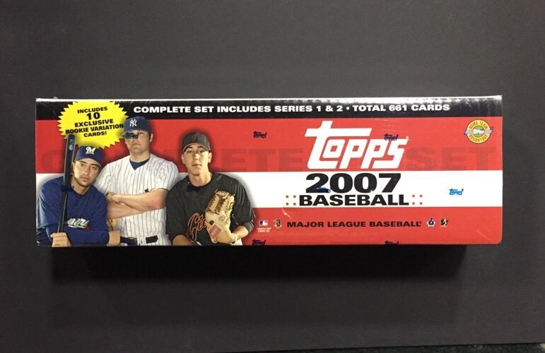 2007 Topps Baseball Factory Sealed Hobby Complete hta Set 10 Rookie Rc Variation