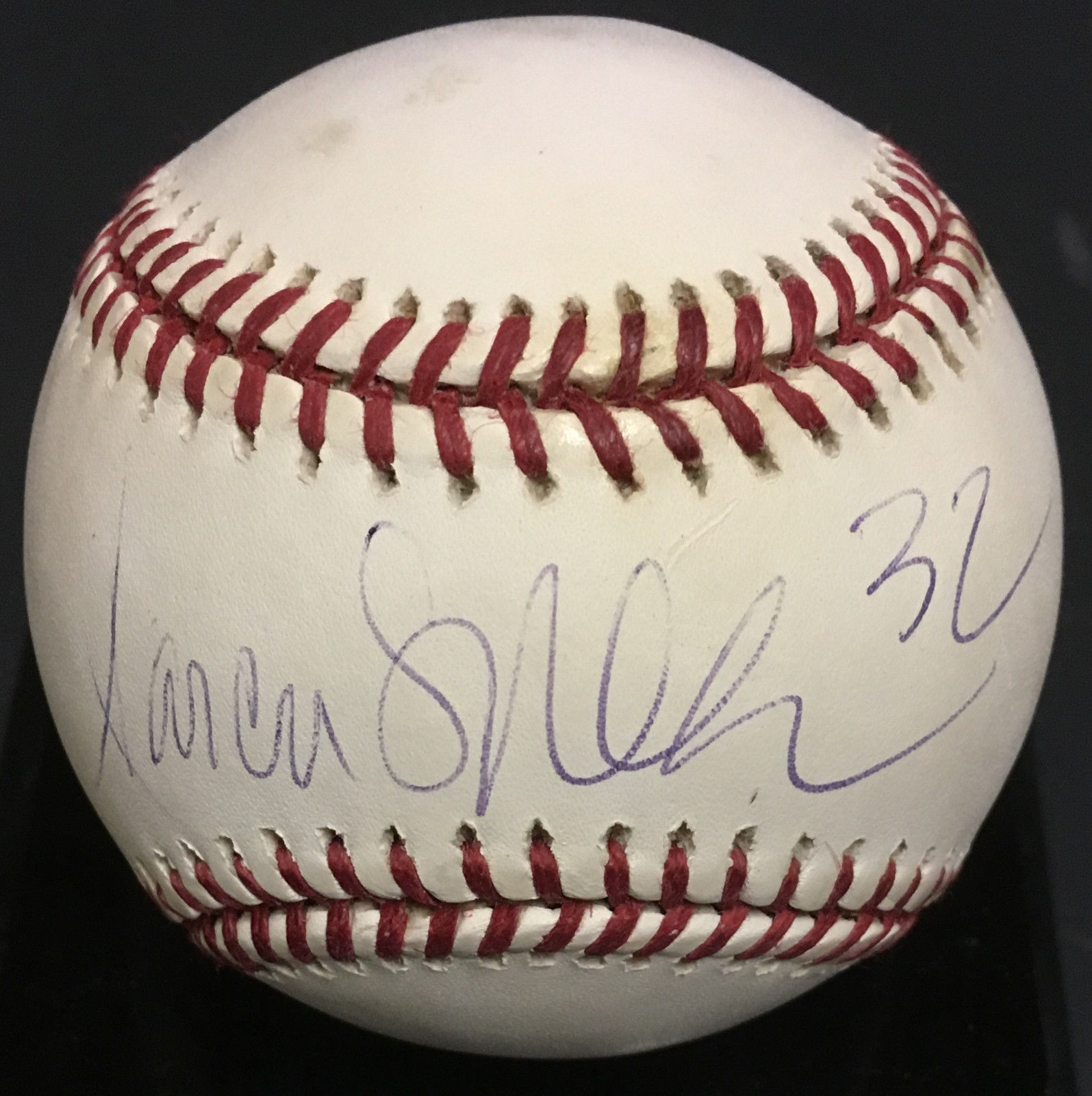 Marcus Allen Raiders signed official MLB Baseball ins 32 autograph HOF JSA COA