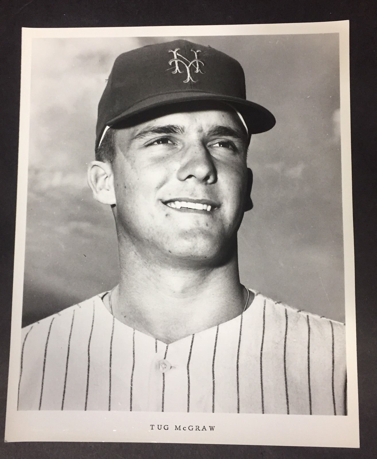 Tug McGraw Vintage 1960s NY Mets Original 8×10 B/W Photo Very Rare